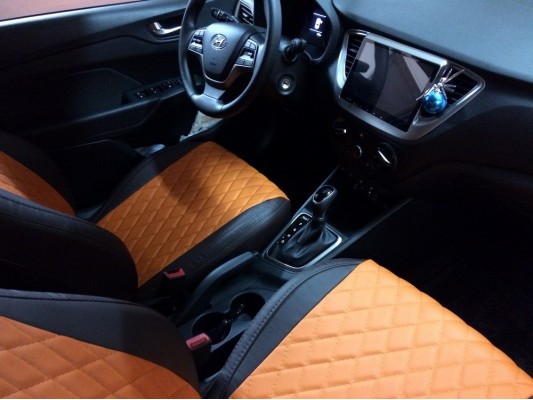 Авточехлы на Hyundai Solaris 2